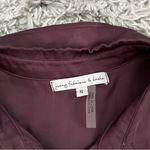 Young Fabulous and Broke  plum colored button down long sleeve Photo 2