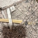 LC Lauren Conrad Womens Tops Size M Lace Chiffon Pleated Photo 4