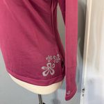 Namelessage Women Outdoors Berry Long Sleeve Athletic 1/4 Zip High Neck Top Sz M Pink Size M Photo 4