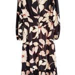 Julia Jordan NWT Floral Midi Dress In Black/Ivory Size 6 Photo 6
