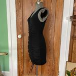 Ramy Brook NWT Shiloh Ruched Bodycon Sexy Mini Little Black Dress - Size XS Photo 4