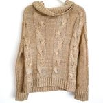 J.O.A. Neutral Tan Cowl Neck Sweater  Photo 9
