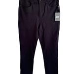 DKNY Black Slim Straight Pants Foundations Stretch Size 8 NWT Photo 0