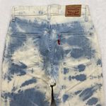 Levi's  Jeans Womens 27 721‎ High Rise Skinny Ankle Acid Wash Raw Hem Photo 10