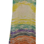 ZARA  Knit Crochet Striped Coverup Dress Beach Summer Boho‎ Festival Maxi L Photo 0