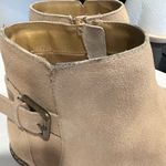 Kensie Kenzie Suede Ankle Booties – Tan Beige Neutral | Buckle Detail | Block Heel Photo 4