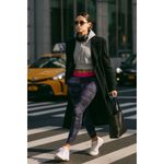 Nike  Pro Dri-Fit Full Length Purple Geometric Print Athletic Leggings Medium Photo 1