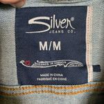Silver Jeans Silver distressed Bikercore normcore moto M denim vest Photo 3
