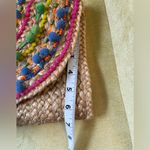 NEW America & Beyond Pom Pom Jute Colorful Beach Party Cocktail Clutch Bag Photo 7