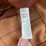 Spanx  Camel Tan Sueded Moleskin Fabric Leggings L Photo 6