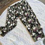 Tommy Bahama Black and Green Floral Pajama Joggers Photo 5