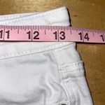American Eagle  Outfitters Womens Distressed Stretch Mini Denim Skirt‎ White Sz 2 Photo 4