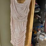 EXPRESS  Shimmering Champagne Mini Dress Photo 1