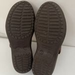 Crocs  Mary Janes Brown Slip On Loafer Chunky Heel Shoes Size 7 Photo 5