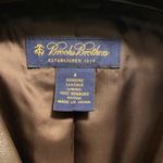 Brooks Brothers  Dark Brown Leather Jacket Photo 1