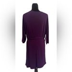 The Limited   like new purple long sleeved dress with belt. Size large Photo 2