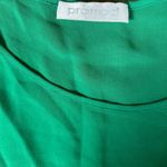 Promod French Brand Drape Sleeve Tie Front Green Blouse size M Size M Photo 4