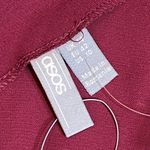 ASOS DESIGN Jumpsuit Burgundy Red Kimono Sleeve Peg Leg SZ 10 Holiday Xmas Party Photo 7