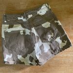 12th Tribe Brown and White Camouflage Jean Shorts Photo 1