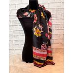 Max Studio ‎ 100% women's silk floral scarf Photo 2