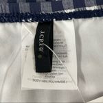 J.Crew Gingham High Waisted Bikini Bottoms Navy Blue White Size 3X Photo 2