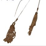 🇺🇸 NWT Studio S Metal Silver & Gold Y Necklace Photo 4