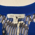 Ava James  Shirt size M length 25” bust 30” brand new color blue white black Photo 2
