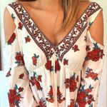 Forever 21 Boho Floral Open Shoulder Dress Photo 0