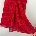 Victoria's Secret Vtg Victoria’s Secret Red Semi Sheer Slip Dress Sz Medium Babydoll Photo 9