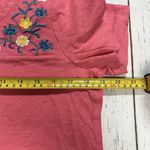 Talbots Top Womens Medium Embroidered Square Neckline Tee Photo 5