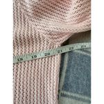 Jeanne pierre VTG Cardigan Cotton Knit Layering Top Lightweight Pink Sweater L Photo 3
