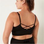 PINK - Victoria's Secret PINK Active | Victoria Secret Ultimate Lightly Lined Black Bra Top Size Medium Photo 1