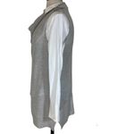 Kinross Cashmere sleeveless sweater/vest, womens gray asymmetrical hem knit Size M Photo 3