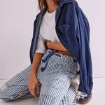 We The Free NWT Free People  Moxie Railroad Low-Slung Jeans Photo 1