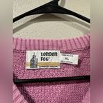 London Fog  Purple/Pink Sweater Photo 3