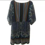 AUW wide sheer sleeves boho style dress Size Large Photo 6