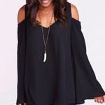 Show Me Your Mumu  Black Shoulder Boo Tunic Size XS Photo 0