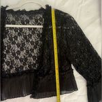 Vivian’s Fashions Black Embroidery Lace Shawl Cardigan Bolero Shrug 3/4 Sleeve S Photo 10