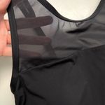 Lands' End Tankini Swim Top Illusion Shelf Bra Light Padded Slimming Tech Black Photo 2