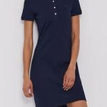 Lacoste  Short Sleeve Shirt Mini Tennis Dress Navy Blue Women's Size FR 32/US 0 Photo 0