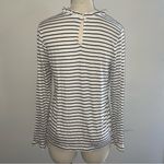 Kaileigh Stitch Fix Striped Ruffle Neck Top Size M Photo 2