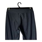 Nike  Pants Women Small Black Fit Dry Mid Rise Straight Leg‎ Cropped Athletic Photo 2