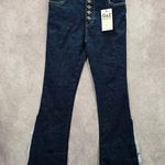 G&Z Apparel Blue Flare Fringe Western Button Vintage Jeans Pants Bottoms 32 Photo 0