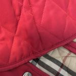 Burberry  LONDON Women’s Red Diamond Quilted Jacket Size S Photo 9