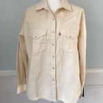 Levi's NWT Levi Strauss Effortless Essential The Western Shirt Oversized Size Medium Photo 2