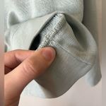 Ulla Johnson Jude Puff Sleeve Sweatshirt in Blue Green Women's Size P Photo 11