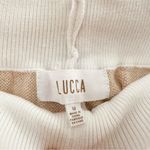 Lucca Couture NWT Lucca HYGEA STRIPE SWEATER SHORTS BEIGE Neutral sz Medium Photo 7