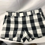 Ann Taylor LOFT WO SZ 2. BLACK WHITE PLAID SHORTS Photo 1