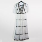 Ulla Johnson NEW  Alma Cotton Gauze Sequin Beaded Embroidered Tiered Maxi Dress 2 Photo 3