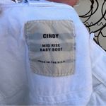 Baldwin Kansas City Cindy White mid rise baby boot jeans size 29 Photo 9